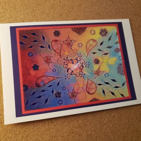 癒しのアートポストカード