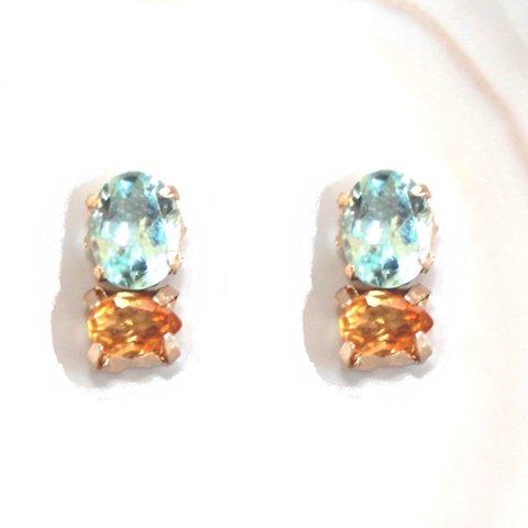 - mizuiro - Topaz & Citrine Earrings