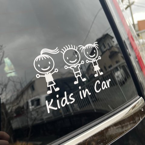 kids in car キッズインカー 車ステッカー カーステッカー カーサイン