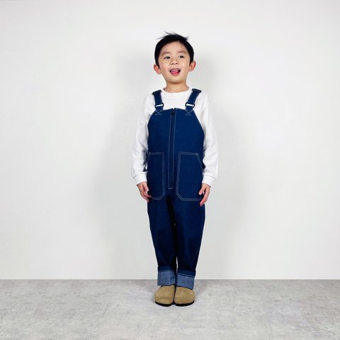 【型紙】PLTオーバーオール60-90/100-140サイズ　ベビー　キッズ　子供服