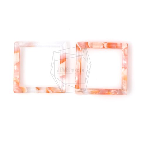 BSC-379-G【2個入り】セルロイドスクエアチャーム,celluloid Square pendant