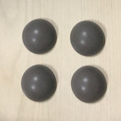 VINTAGE MATTE GRAY TAUPE DOME CABOCHONS