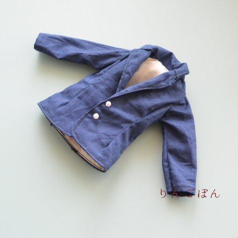リカちゃんボーイフレンドサイズ、27cmドールサイズ　紺色のジャケット