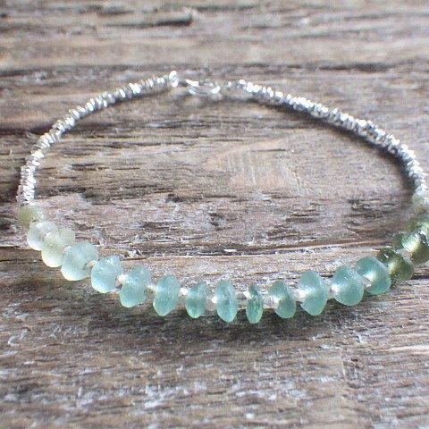 【sv925】Sea Ombre Roman Glass Bracelet ＊カレンシルバー