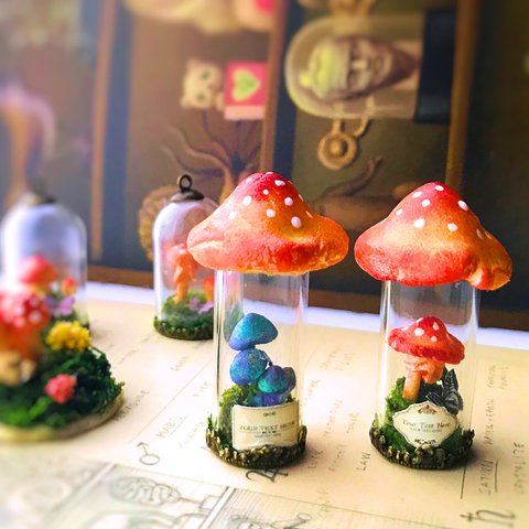 〜完売しました〜　毒きのこ🍄ドームD【青×紫の毒きのこ】タイプ　