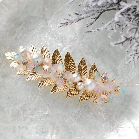 特集掲載 『泡雪flower hair accessory』ashelia_watercolorjewelry
