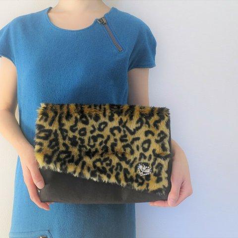 クラッチバッグ ヴィンテージビジュー＆ファー vintage bijou clutch bag <CBG-RB7>