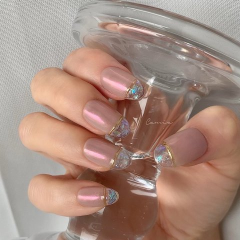 aurora𓂃clear french nail 🫧