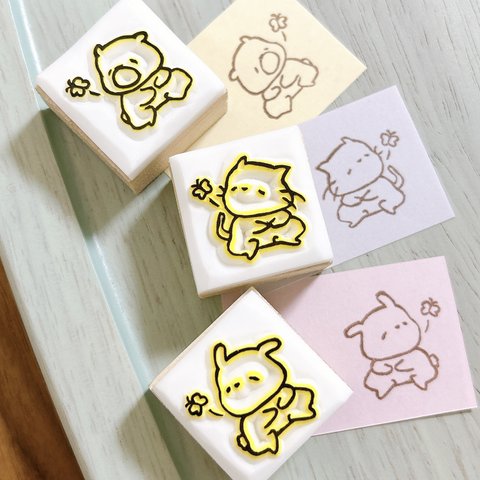 【ひなたぼっこアニマルズ】くま　ねこ　うさぎ　うし