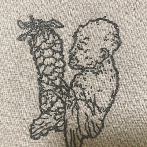 【オリジナル手刺繍】トートバッグ（小）C