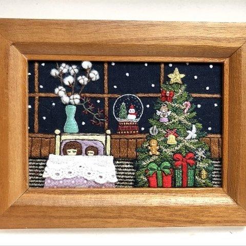 メリークリスマス(刺繍絵)※2018年