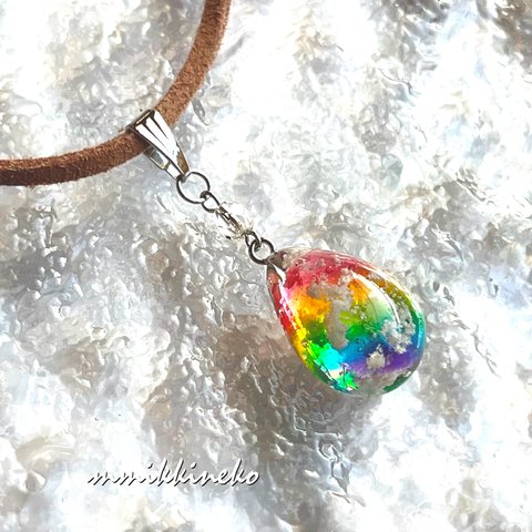 虹🌈色のお空ネックレス