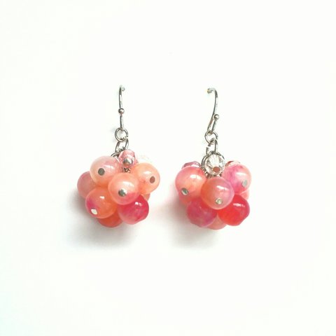 lantana ピアス（pink） SV925 【ESMÉ】