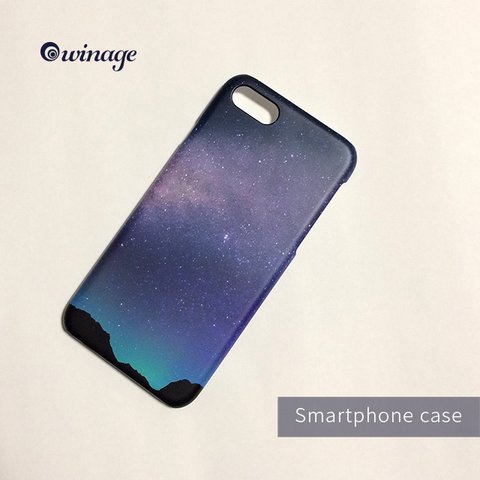 iPhone全機種対応 夜明け前の星空のスマホケース iPhoneケース