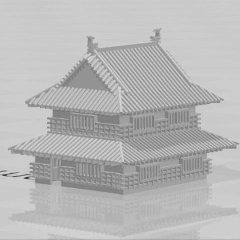 【建物 1/800】隅櫓