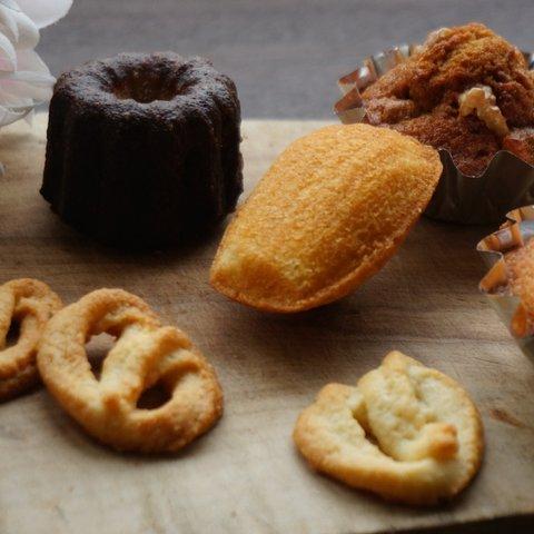 こだわりのおまかせ焼き菓子セット！☆お誕生日のギフトにも☆珈琲、紅茶はもちろんお酒にも良く合います！