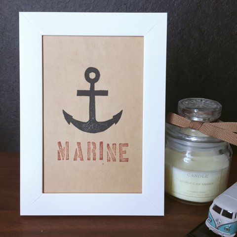 送料込☆=インテリアフレーム 【MARINE】