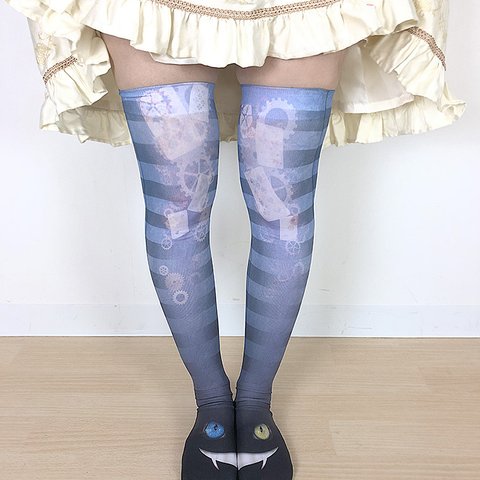 【再入荷】AliceHolicシリーズ＊チェシャネコニーハイ