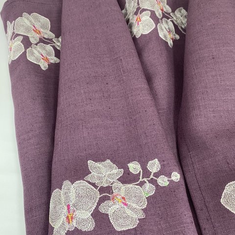 胡蝶蘭　紫　ティーマットランチョンマット　2枚セット