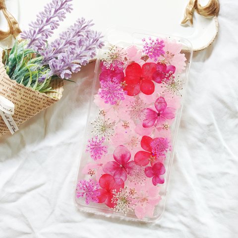 全機種対応iPhone Xperia Galaxy HUAWEI AQUOS OPPO  GOOGLEPIXEI ARROWSマホケース 押し花ケース 人気  押し花 ❀ケース 花束 花物語