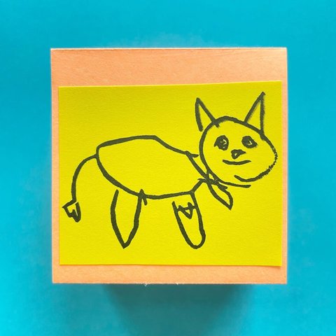 nico＊消しゴムはんこ＊子ども絵はんこ「ねこ」