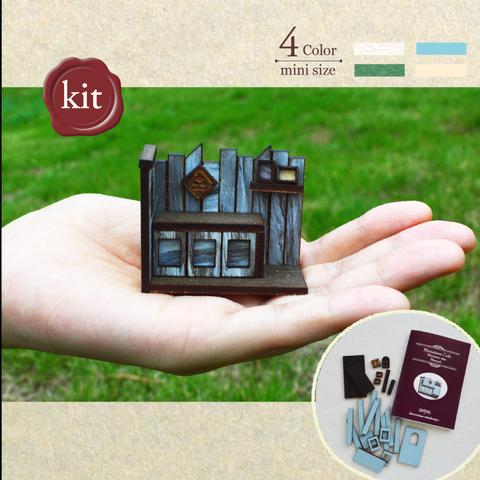 miniサイズ【お洒落なカフェ】木工キットの小さなお店♪ミニチュア手作りキット