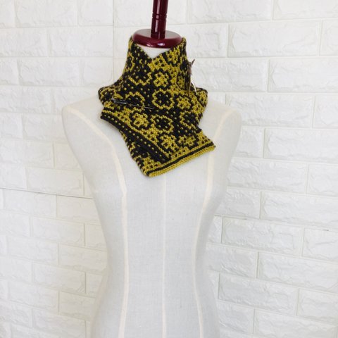 ＊メリノウール100%＊knit scarf 《Maroon》