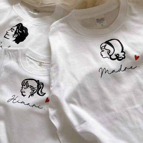 【3枚セット】Tシャツ 名入れTシャツ 家族写真 ウェディング 出産祝い マタニティーフォト ペアルック お揃い