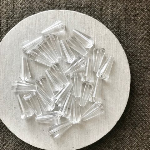 30pcs Handmade* 資材 B20-54 transparent cone