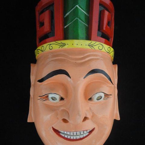 貴州漢民族 儺戯仮面 中国インテリア ウォール装飾 儀式ダンス 100%ウッド クラフト 民族アート#123