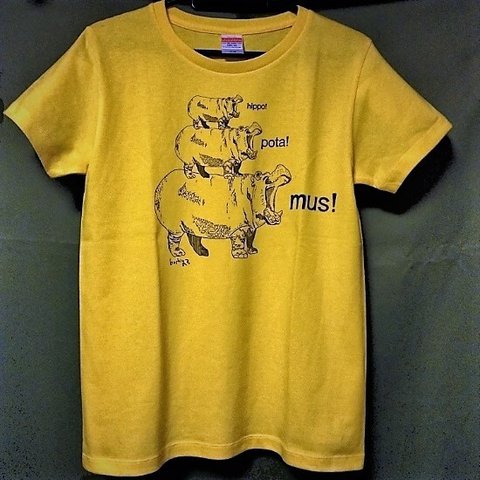 【レディースM】「ヒポポタマス」Tシャツ