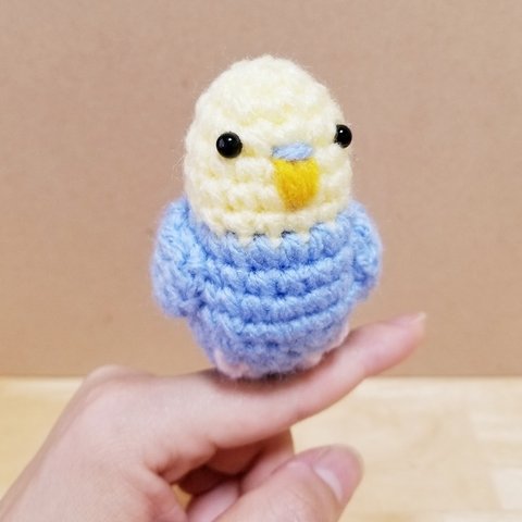 ＊再販＊『にぎころ♡インコ』（イエロー×ブルー）