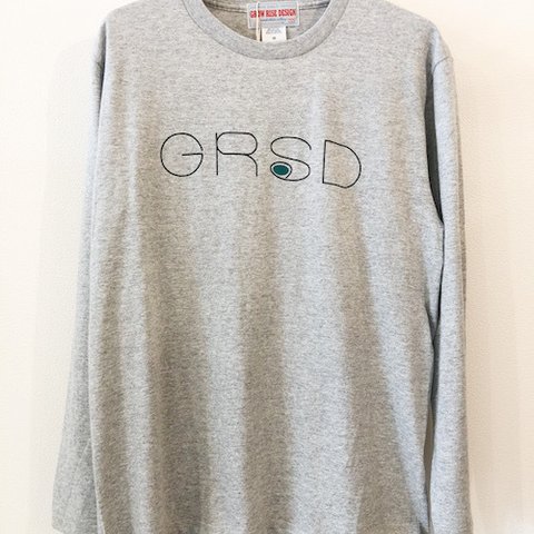 GROW RISE DESIGN　ロゴ　ロングスリーブTシャツ（グレー）