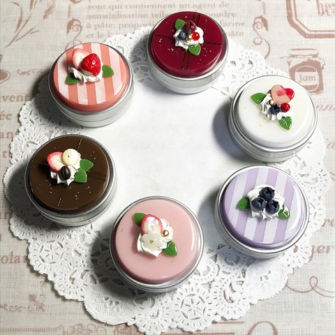 再販✖︎2！選べる6種類☆彩りケーキのアルミ缶ケース