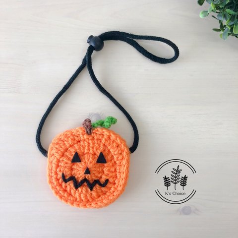 ペット用♡ハロウィン　ジャックオーランタンのポシェット