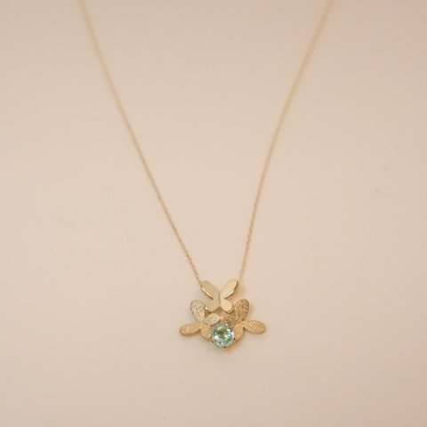 Paraiba Tourmaline Necklace K18YG (パライバトルマリン)