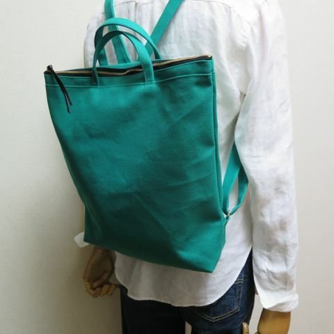 ☆帆布２WAYリュックサック☆green