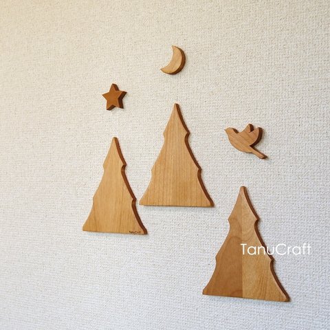 木製ウォールデコレーション　■3種セット■ 