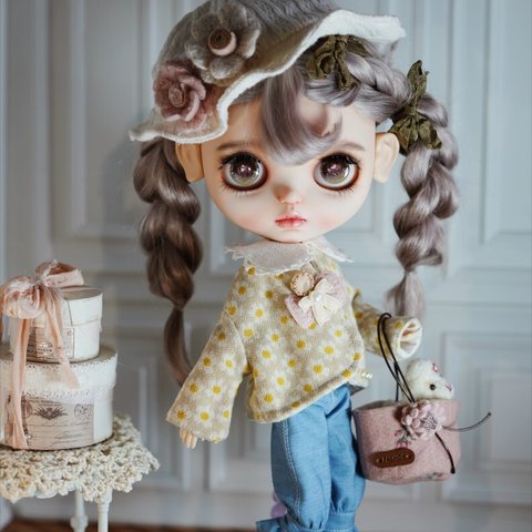 ブライスアウトフィット BJD 人形 SD 服 "ショッピングタイム" 7点入