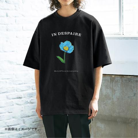 厚みのあるBIGシルエットTシャツ「 Himalayan blue poppy　青いケシの花 」 /送料無料