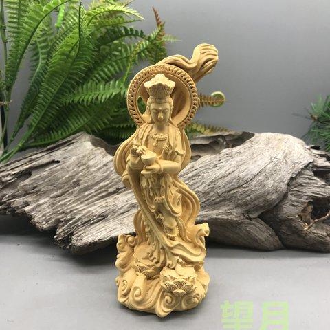 極上品 渡海観音 精密細工 仏陀彫刻  風水開運 美術工芸品  招財開運