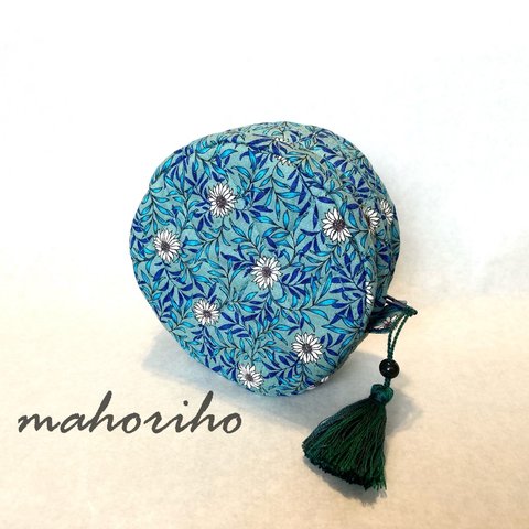 My favorite fabric circle pouch♡ gazania