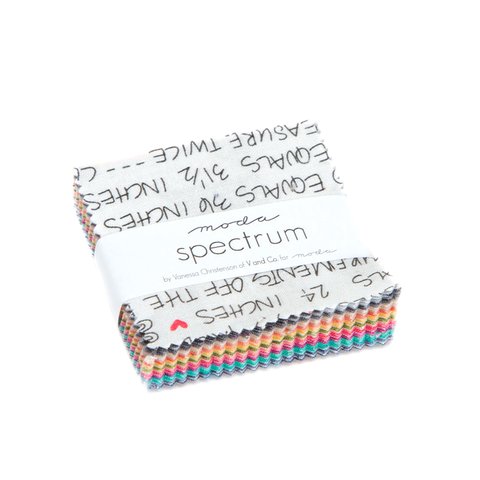 moda mini charm 42枚セット spectrum 生地/布/幾何学模様