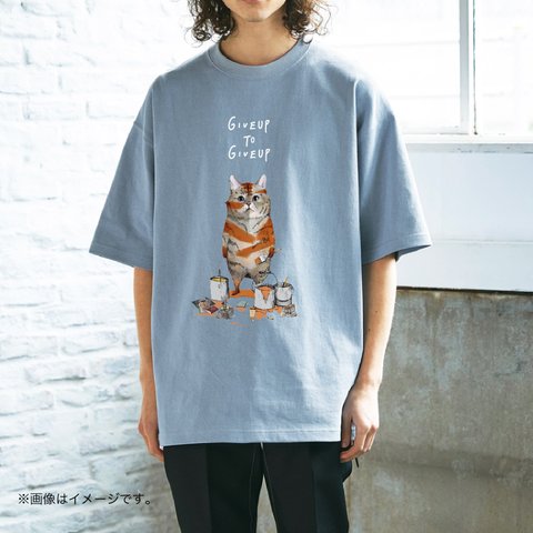 厚みのあるBIGシルエットTシャツ「トラになりたいネコ」 /送料無料