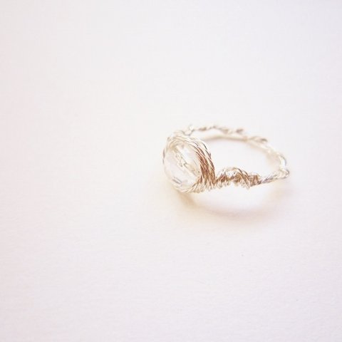 水晶カット　Wire　Ring