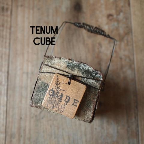 CUBE缶/tc140/リメイク缶/ブリキワイヤーカゴ