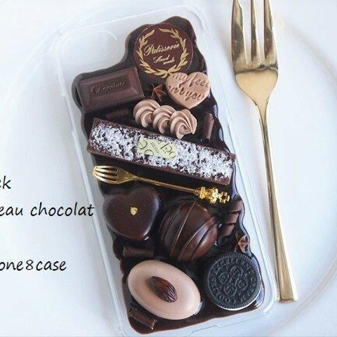 受注製作★スティックガトーショコラとチョコレートのiPhoneケース