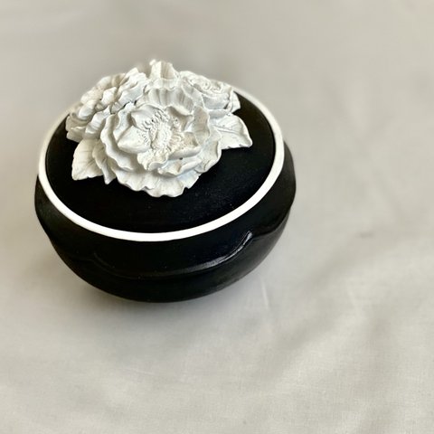 Noir et,Blanc plant flower accessory case