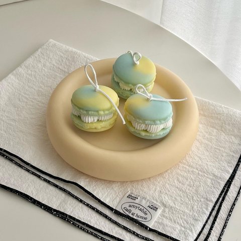 lemon lime macaron マカロン 韓国キャンドル