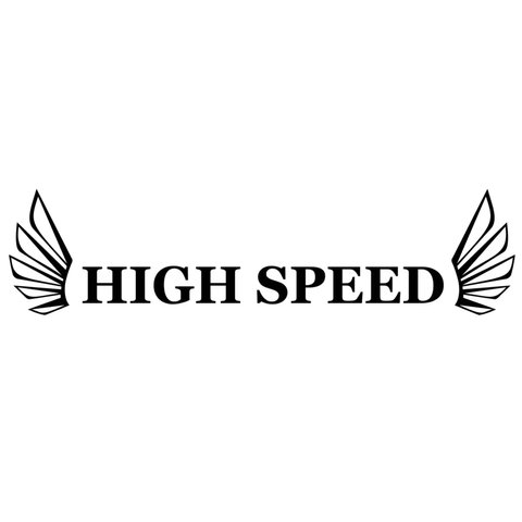 カッティングシート ハイスピード high speed 走り屋 高速 ステッカー